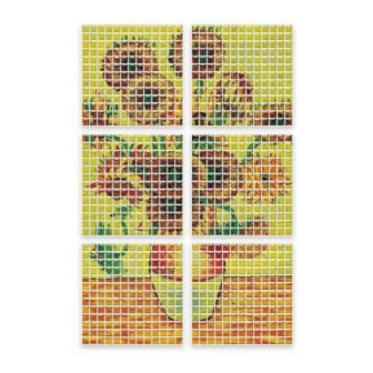 10 in. x 10 in. x 0.04 in. H Vinyl Peel and...