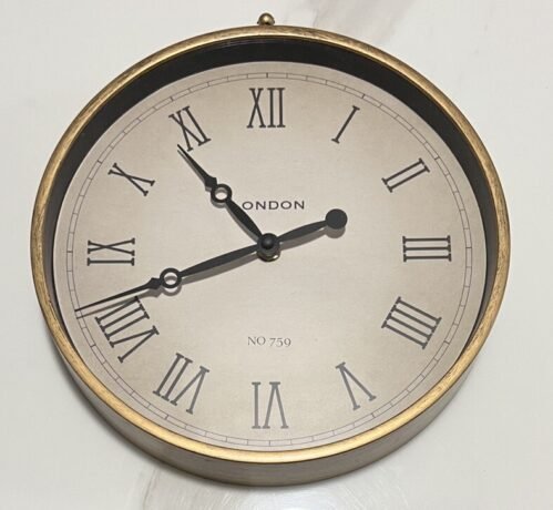 10” London Hanging Wall Clock