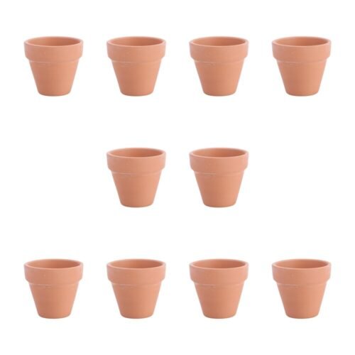 10Pcs 5.5x5cm Small Mini Terracotta Pot Clay Ceramic Pottery Planter Cactus