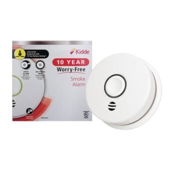 10-Year Worry-Free Hardwired Smoke Detector with Photoelectric Sensor and Voice Alerts
