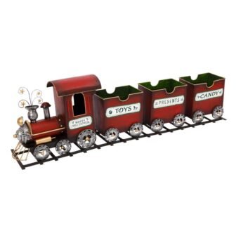 11.5 in. H Metal North Pole Train