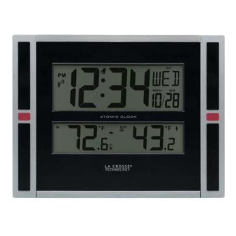 11 in. WWVB Digital Clock with Temperature