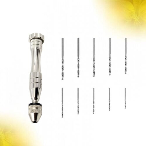 11 Pcs/1 Small Rotary Tool Manual Woodworking Drill Vise Hand Twisting