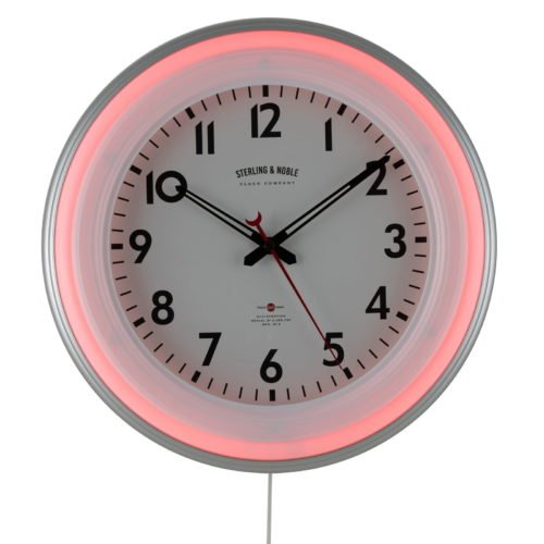 11" Round Indoor Multi-Colored LED Wall Clock with Remote Control