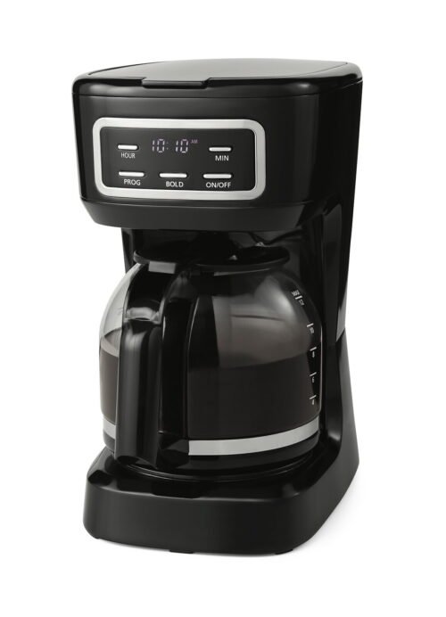 12 Cup Programmable Coffee Maker Drip Coffee Maker w/LED Display Clock for Home