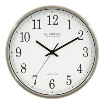 12 in. Atomic Analog Metal Wall Clock