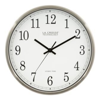 12 in. Atomic Analog Metal Wall Clock