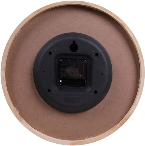 12 Inches Wooden round Silent Wall Clock White Wood Wall Clocks Analog Digita...