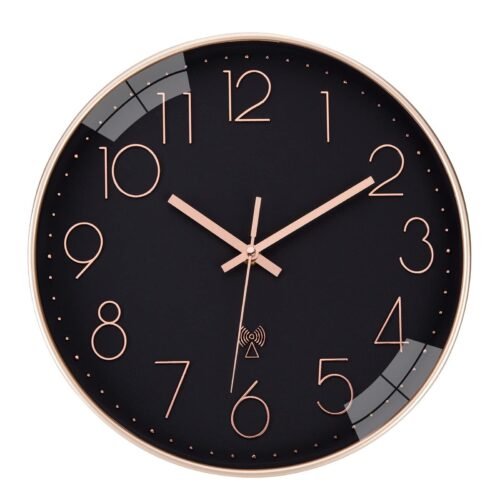 12 Inch Radio Wall Clock Atomic Wall Clock Battery Operated Kitchen Wall Clocks