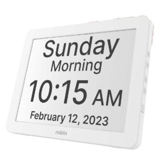 12 in. Digital Clock with Day and Date for Elderly, Clocks for...