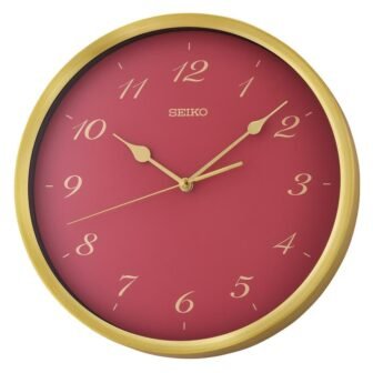 12 in. Garnet Saito Jewel Tone Wall Clock