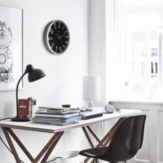 12 in. Metallic Wall Clock