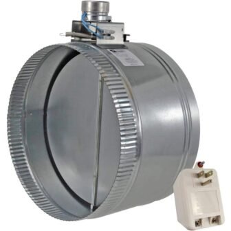 12 in. Motorized Adjustable Damper, Closed