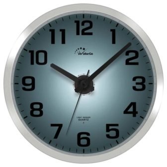 12 in. Night Light Silent Wall Clock, Easy to Read Large Digital...