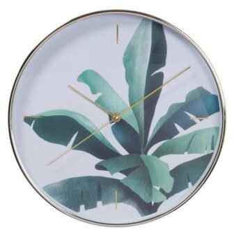12 in. Silent Non Ticking Banana Leaf Clocks