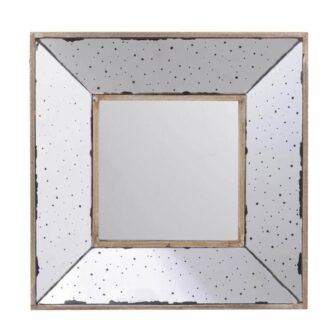 12 in. W x 12 in. H Wooden Frame White and Brown...