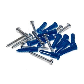12 Steel Screws and 12 Plastic Wall Anchors for Mounting Stainless Steel...