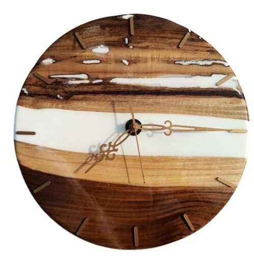 12"x12" Epoxy Cool Wall Clock, Colorful Wall Art, Gift For Her / Him Unique Gift