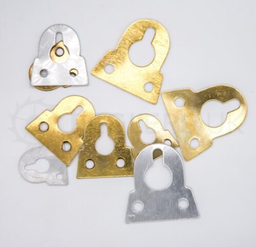 12x Clock Hangers metal hooks wall fixing bracket hanging clocks brass steel