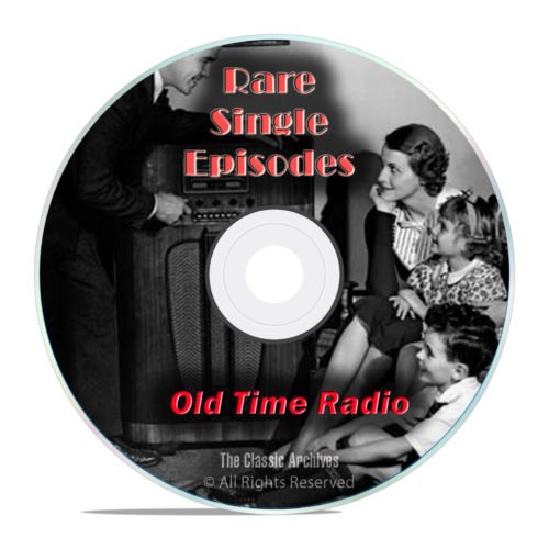 1,326 Old Time Radio, Rare Single Episodes, Old Lost Shows, mp3 2-DVD set G71
