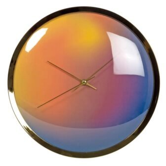 13 in. Gold Silent Non Ticking Wall Clock