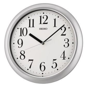 13 in. Yori Silver Office Wall Clock