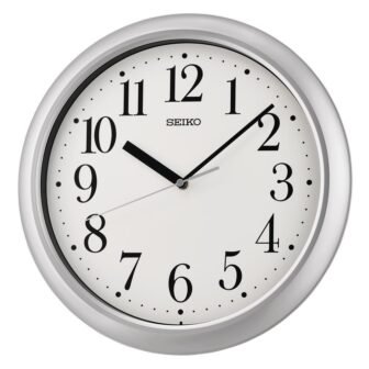 13 in. Yori Silver Office Wall Clock