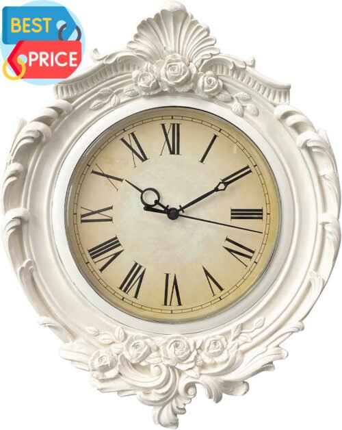 13X11 Inch Vintage Wall Clock, European Style Decorative Retro Wall Clock, Quali