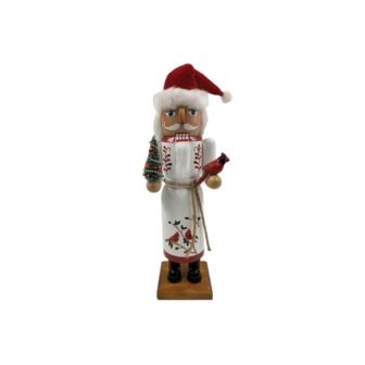 14 in. Cardinal Claus Nutcracker
