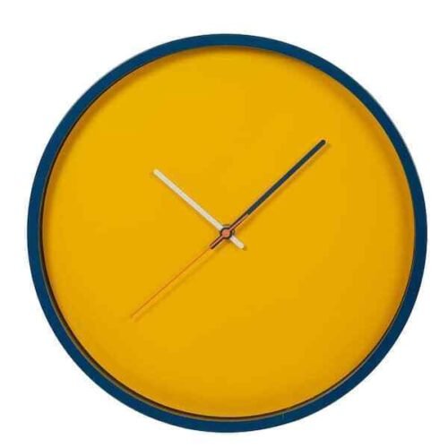 14 Inch Modern Buttercup Display Battery Operated Analog Wall Clock Home Decor