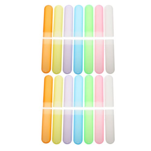 14 Pcs Travel Toothbrush Holders Case for Traveling Portable Cover