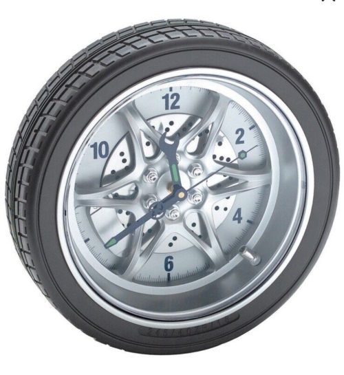 14” Tire Rim Clock.