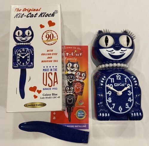 15.5" LBC-48 Galaxy Blue Lady MADE IN THE USA Kit-Cat Klock