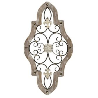 15.75 in. Charlie Metal Natural Wall Decor