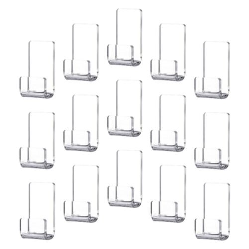 15 Pcs Wall-mounted Rack CD Acrylic Vinyl Record Shelves Display Stand Storage