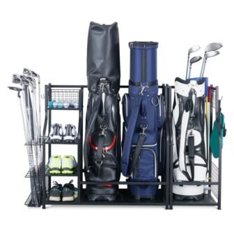 161 lbs. Weight Capacity Golf Storage Garage Organizer and Other Golfing Equipment...