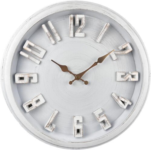 16 Inch Extra Large 3D Font Wall Clock Silent Non Ticking, Retro Country Style C