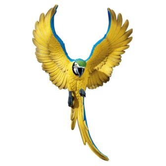 16 in. H Phineas the Flapping Macaw Bird Wall Sculpture