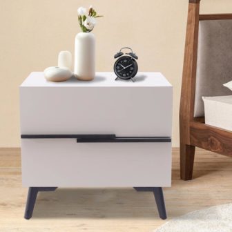 17 . 3 in. H x 18 . 9 in. L Modern Compact MDF Nightstand with image