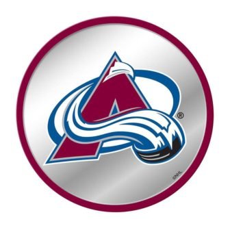 17 in. Colorado Avalanche Modern Disc Mirrored Decorative Sign
