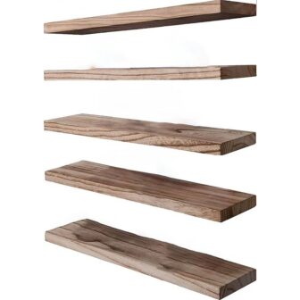 17 in. W x 6 in. D Wood Floating Shelves for Wall