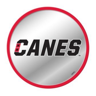 17 in. x 17 in. Carolina Hurricanes Secondary Logo Modern Disc Mirrored...
