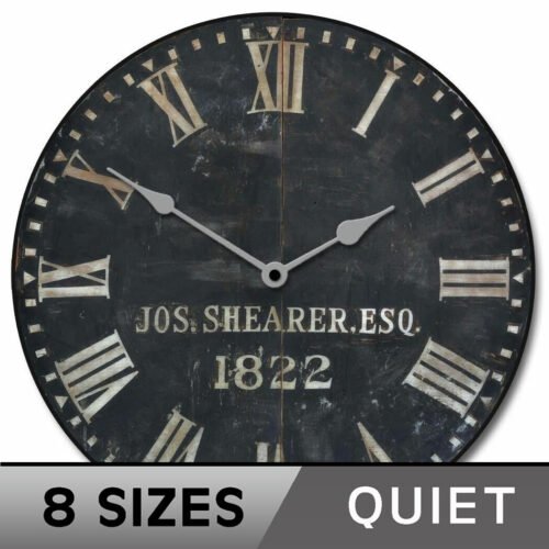 1822 Old Sheriffs Vintage Wall Clock Ultra Quiet Comes in 8 sizes