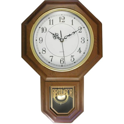 18.75" Modern Style Pendulum Clock (Imitation Wood)
