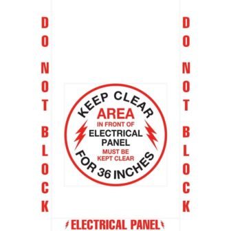 18 in. Electrical Panel Floor Sign Kit