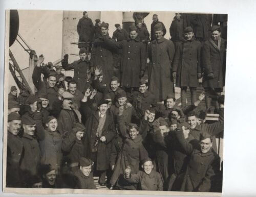 1918 WWI Troop Carrier RMS Mauretania Heroes Welcome photo Pershing army 8x10
