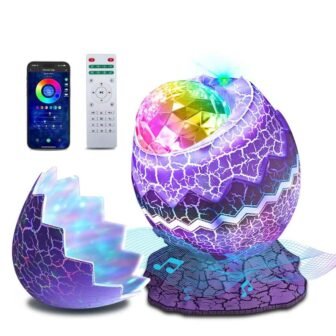 1920 x 1080 Dinosaur Egg Star Projector, Indoor Bedroom Ceiling Light with...