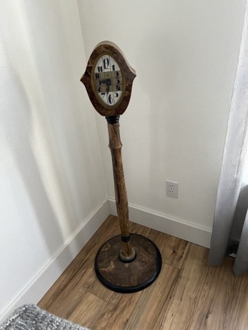 1950s Era Marbleized Floor Clock (converted to electric)