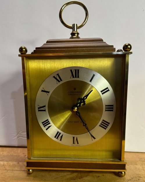 1960 JUNGHANS ATO-MAT Teak Mantle Clock - Germany