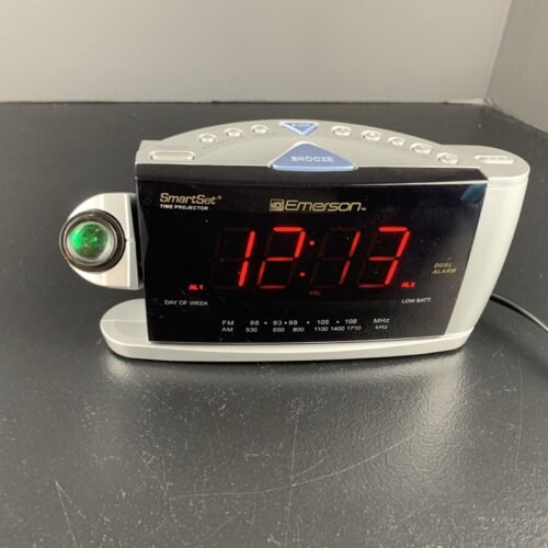 1978A Emerson Research Smart Set CKS3528 Alarm Clock AM FM Radio Time Projector